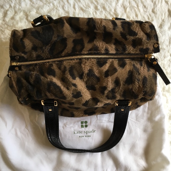 kate spade Rare Vintage Small Leopard Bag NEVER USED - Picture 3 of 13
